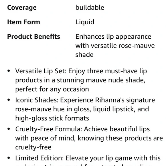 Fenty Beauty Lip Set - Mauve
